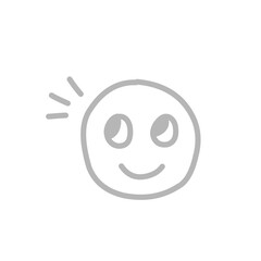 Fototapeta premium emoticon face doodle