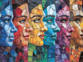 Global Faces A Kaleidoscope of Cultures United in Artistic Expression
