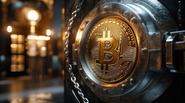 Bitcoin vault. Secure digital currency