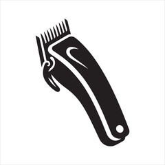 Electric Hair Clipper Silhouette for Barber and Grooming