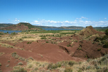 Lac du Salagou, barrage du Salagou, Hérault, 34, Occitanie; France