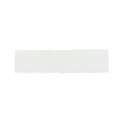 Torn white paper with uneven edges on transparent background isolated