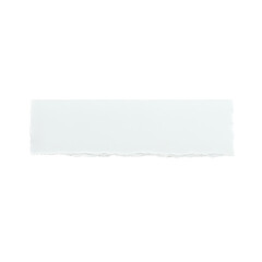 Torn paper with rough edges on transparent background isolated