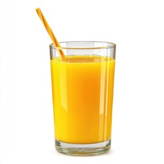 A glass of fresh orange juice