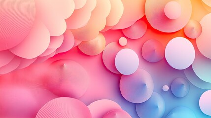 Pastel Harmony Circular Delight, A Mesmerizing Abstract Background Design