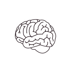 brain vector illustration emoji symbol sign icon flat design