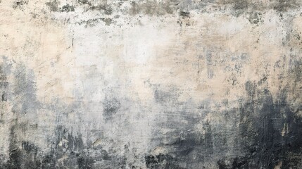 Fototapeta premium Distressed Grunge Wall Texture Background in Gray and Beige Tones