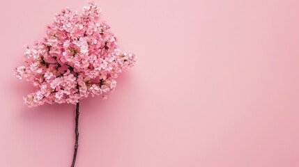 Mother's Day Cherry Blossom Tree Background: Dancing with Pink Snowy Tenderness, Sketching a Dreamy Scroll of the Interweaving of Romantic Love and Grateful Affection on Mother's Day