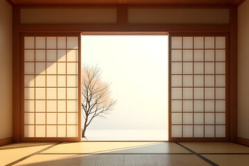 Mysterious alien forest with tall twisting trees, soft glowing particles floating in the air, deep shadows and highlights, cinematic color grading, plenty of space on top and bottom --ar 4:3