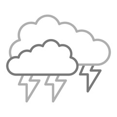 Cloud thunder Icon