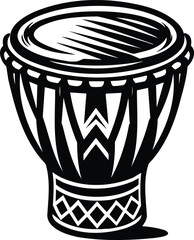 Traditional Hand Drum Symbol
