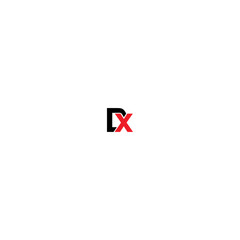 d x letter vector logo company design