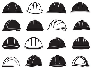 CONSTRUCTION HELMET SILHOUETTE