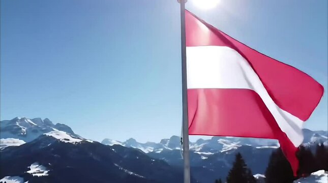 Austria national flags 