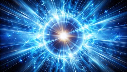 Radiant Celestial Burst An Enigmatic Core of Light and Energy Expands Across the Expanse of the Cosmos