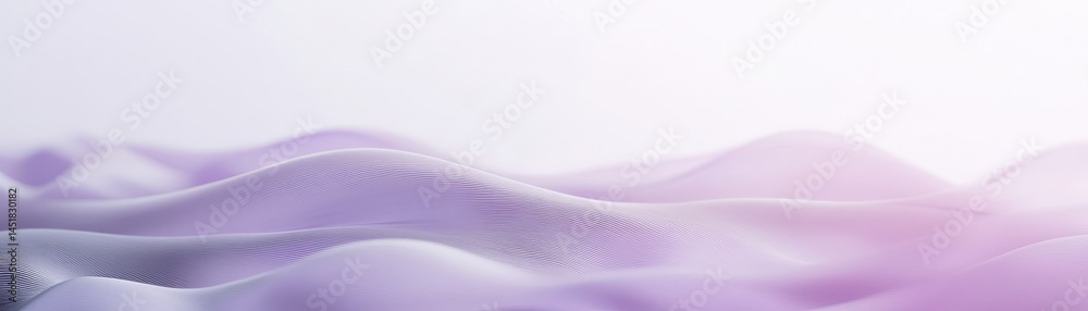Aufkleber Abstract Digital Landscape in Light Purple and White with Pixelated Texture a Modern Geometric Background with Waves and Dynamic Lighting for Creative Presentations