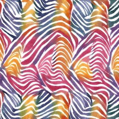 Abstract colorful floral pattern and wallpaper