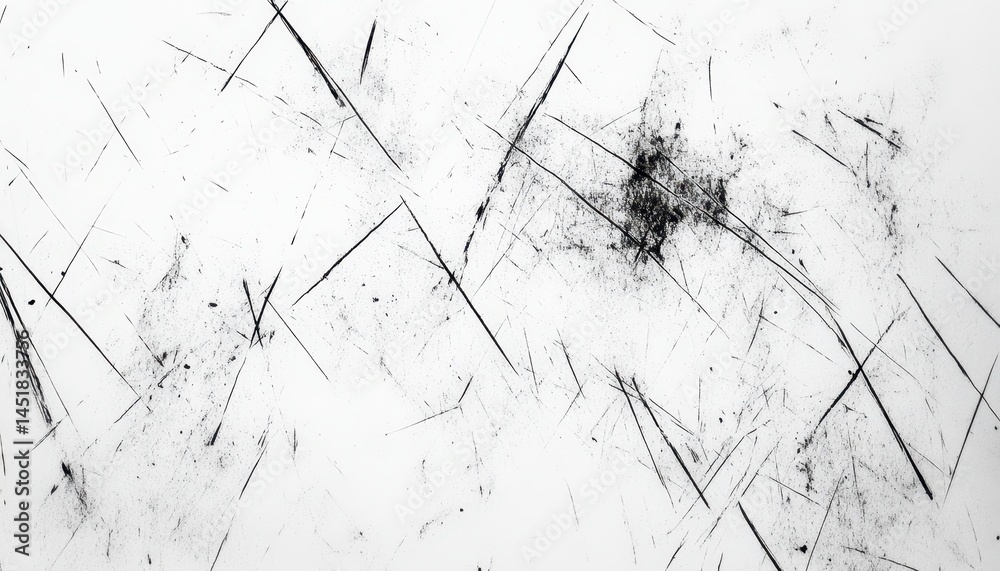 Aufkleber abstract grunge texture with black splatter background on white surface with distressed details and 