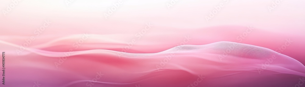 Poster Abstract Pink Wave Background with Gradient Light and Soft Texture for Decorative Design and Modern Presentation Artwork