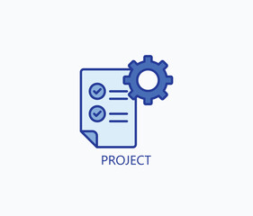 Project Icon Or Logo Isolated Illustration
