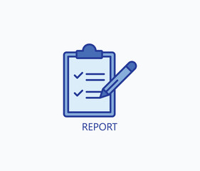 Report Icon Or Logo Isolated Illustration
