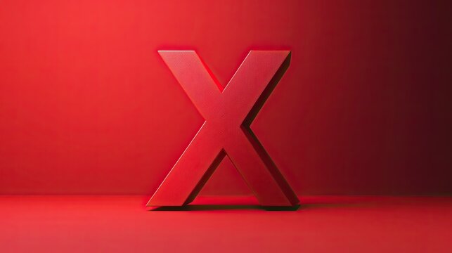 Red sign bold text unmatched innovation modern typography standout marketing concept futuristic branding product design attention visual symbol