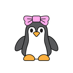 Hand drawn flat trendy cartoon element collection