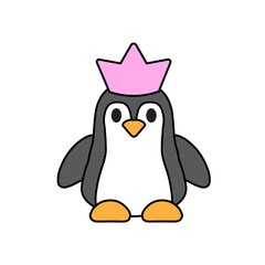 Hand drawn flat trendy cartoon element collection