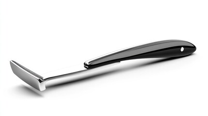 Modern garden tool with a sleek, black handle