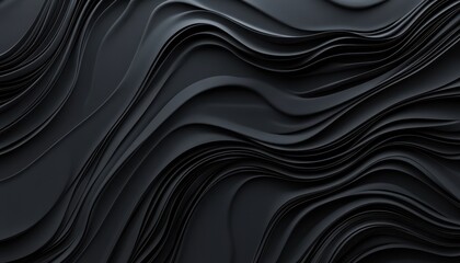 Fototapeta premium Dynamic Abstract Dark Gray Wave Background with Smooth Flowing Curves and Geometric Patterns for Modern Designs