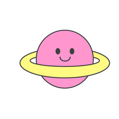 Hand drawn flat trendy cartoon element collection