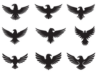 VECTOR EAGLE ICON SILHOUETTE