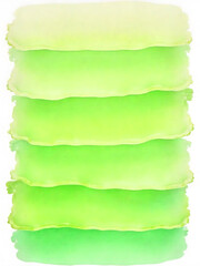 Fototapeta premium A series of green watercolor layers, creating a modern and abstract artistic design, perfect for backgrounds.