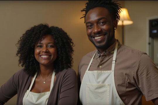 Young African-American Entrepreneurs in the Cafe Industry Pondering Success