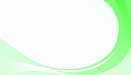 abstract wave pattern green at side and white blank at middle