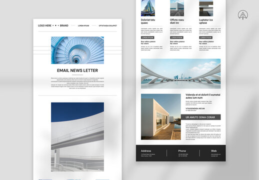 Architecture Email News Letter Layout