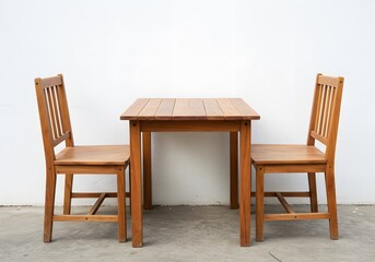 Small wooden table and chairs set