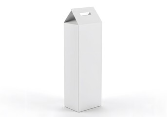 White paper beverage or food package mockup