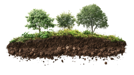 Floating compost optimization assistant projecting nutrient levels and cycles, isolated, PNG format, transparent background. Varient 5