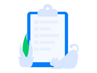 Invite friends to conduct questionnaire flat vector concept operation hand drawn illustration
