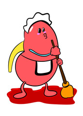 Kidney cleaning blood cartoon