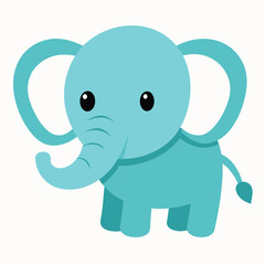 Obraz premium baby elephant cartoon icon vector illustration