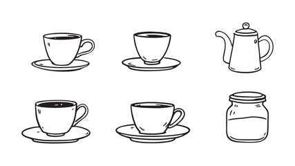 Java line art illustration of modern code-inspired digital concept