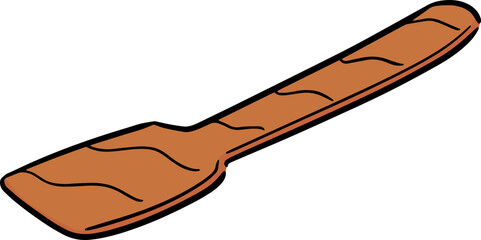 Illustration of wooden flipper  © olllikeballoon