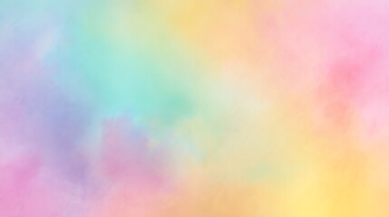 Dreamy abstract pastel watercolor wash soft background hand-painted aesthetic rainbow gradient texture