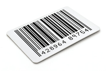 Tag of bar code on white background 
