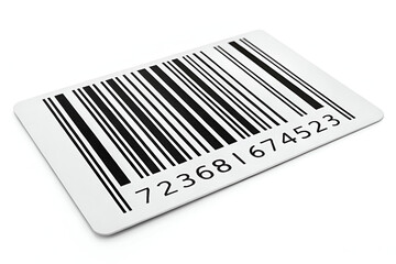 bar code on white background, Tag of bar code on white background 