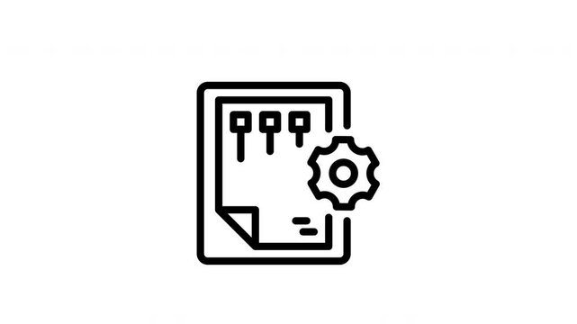 icon motion line graphic schema file
