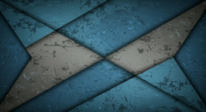 Textured Abstract Geometric Background with Blue and Gray Shapes