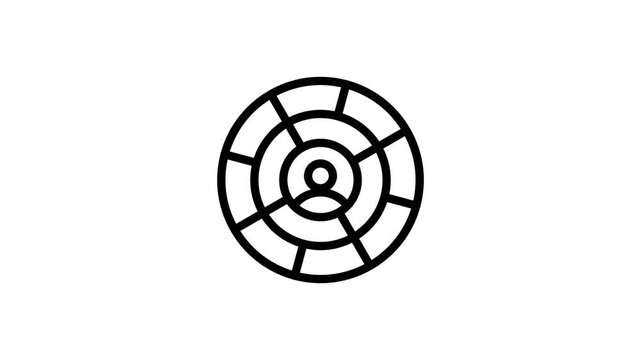 icon motion line graphic admin user